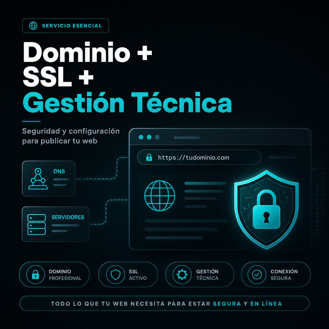 Dominio + SSL + protección