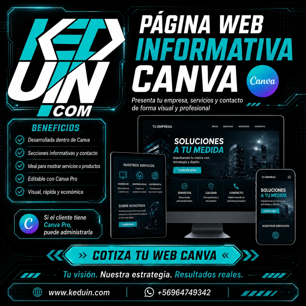Página Web Informativa Canva