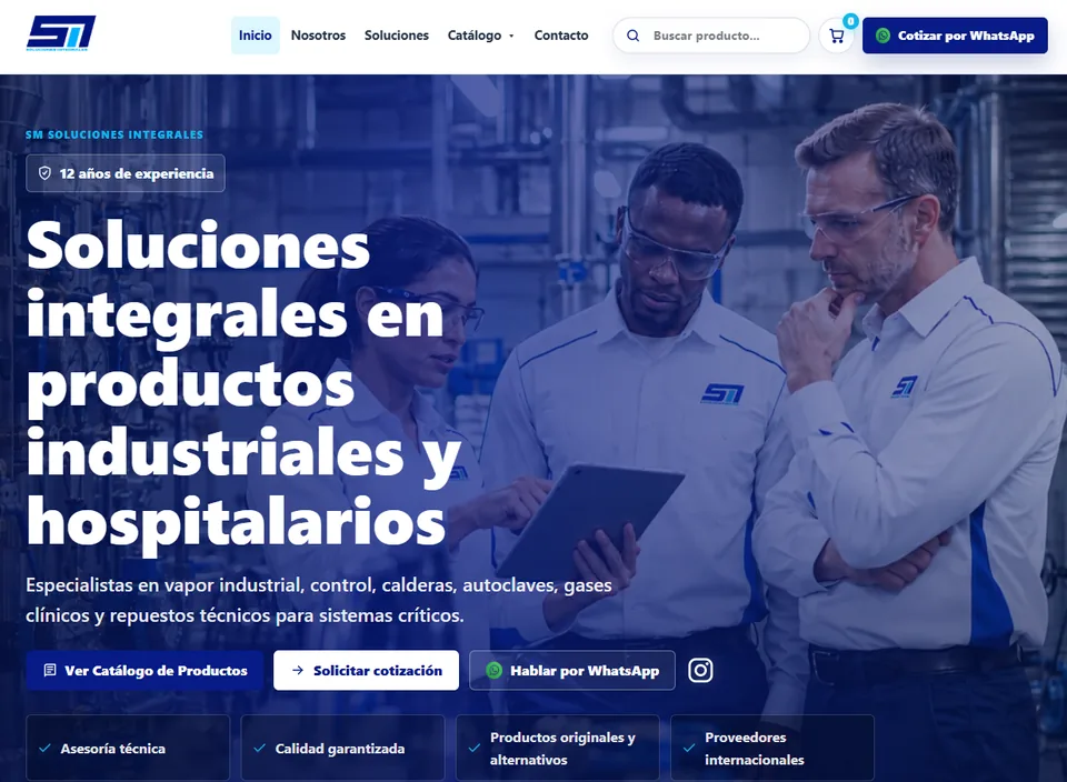Captura de smsolucionesintegrales.cl